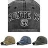 Винтажная вышитая бейсболка Route 66, джинсовая кепка-утка, ковбойская шляпа от солнца