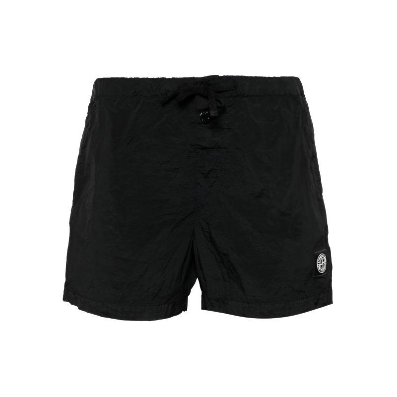 STONE ISLAND Нейлоновые металлические плавки II Черные мужские плавки 8015B0643-A0029