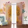 2 - Шторы с цветочным принтом - Материал полиэстер - подходит для спальни, гостиной, кабинета, личного пространства