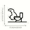 1pc Metal Bathroom Toilet Logo-Fun Modern Wall Decor,Suitable for Home, Office, Restaurant Toilet-ideal for Housewarming