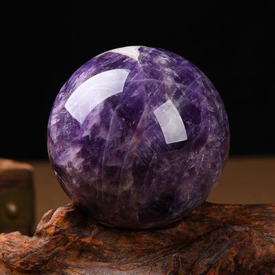 Энергетический Healing Аметистовый Хрустальный Шар Изысканные Фэн-Шуй Украшения Целебный Камень Декор для Дома