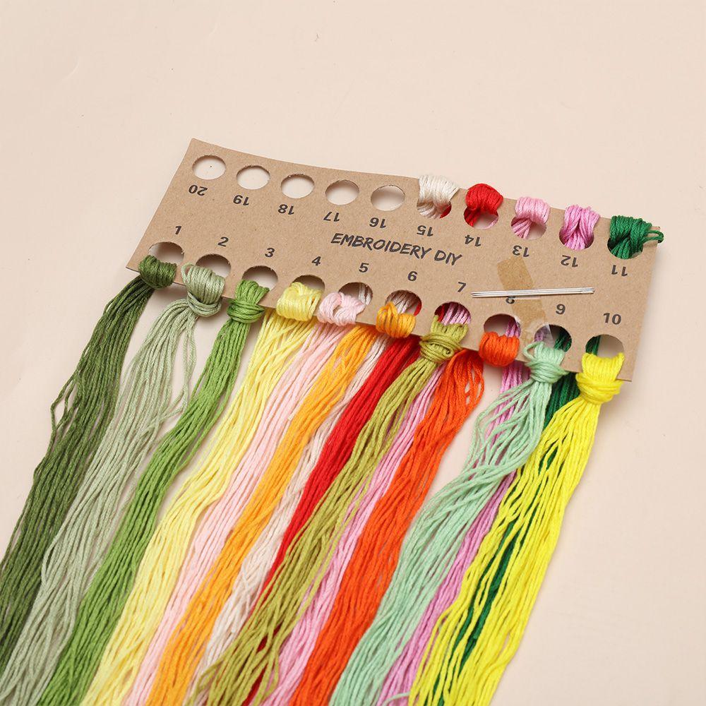 Artcraft DIY Flower Pattern Carrying Bag Cross Stitch Embroidery Kit Canvas Bag