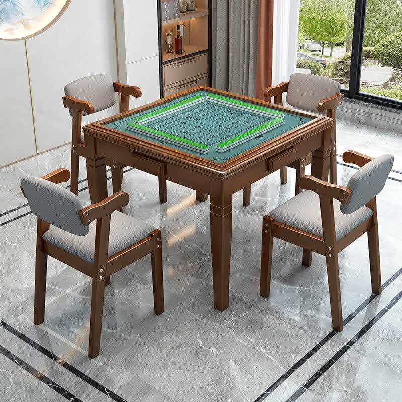 Jingbang Solid Wood Mahjong & Dining Table