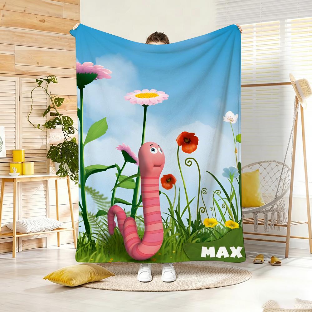 Hit Anime M-Maya the B-Bee Throw Lightweight 240g Flannel Blanket Soft Skin-friendly for Summer Cooling