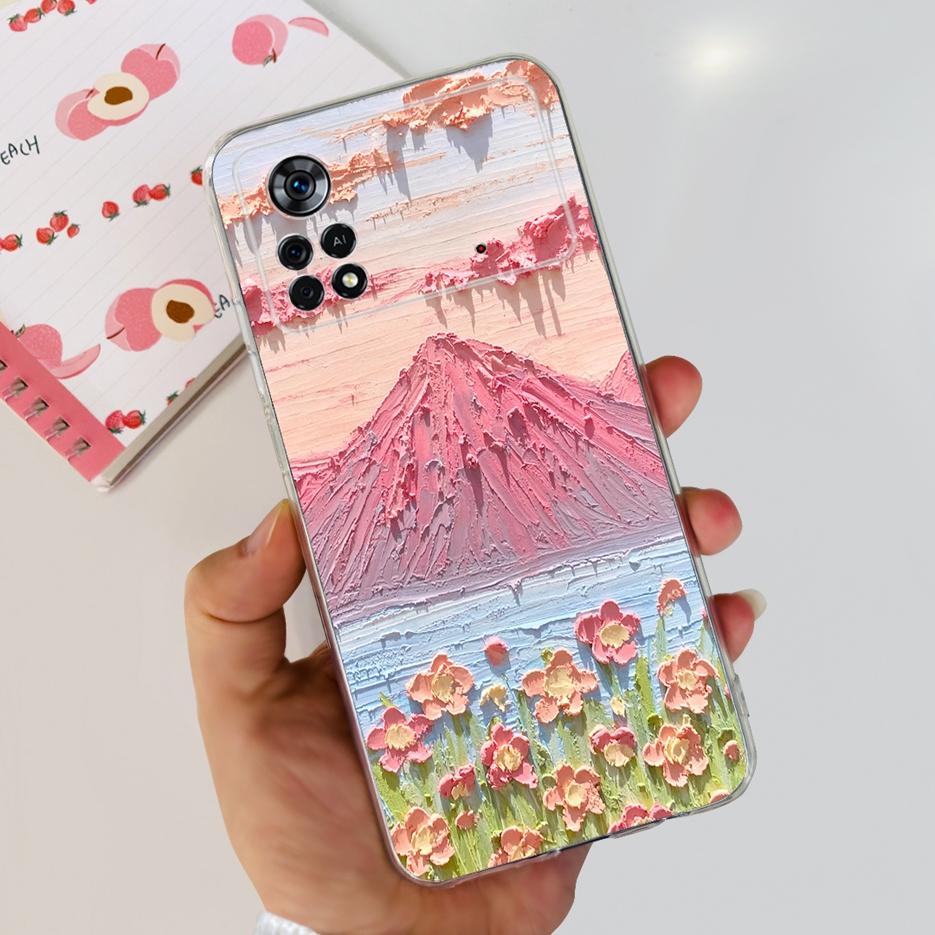 Для Xiaomi Poco X4 Pro 5G Чехол Стильный Расписной Чехол Мягкий Силиконовый Чехол для Телефона Для Xiaomi Poco M4 Pro 5G M4Pro X4Pro Fundas Coque