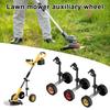 Weed Wacker Auxiliary Wheels Adjustable Height Lawn Mower Attachment Wheels Walk Behind String Trimmer Wheels for Easy Push Weed Trimmer