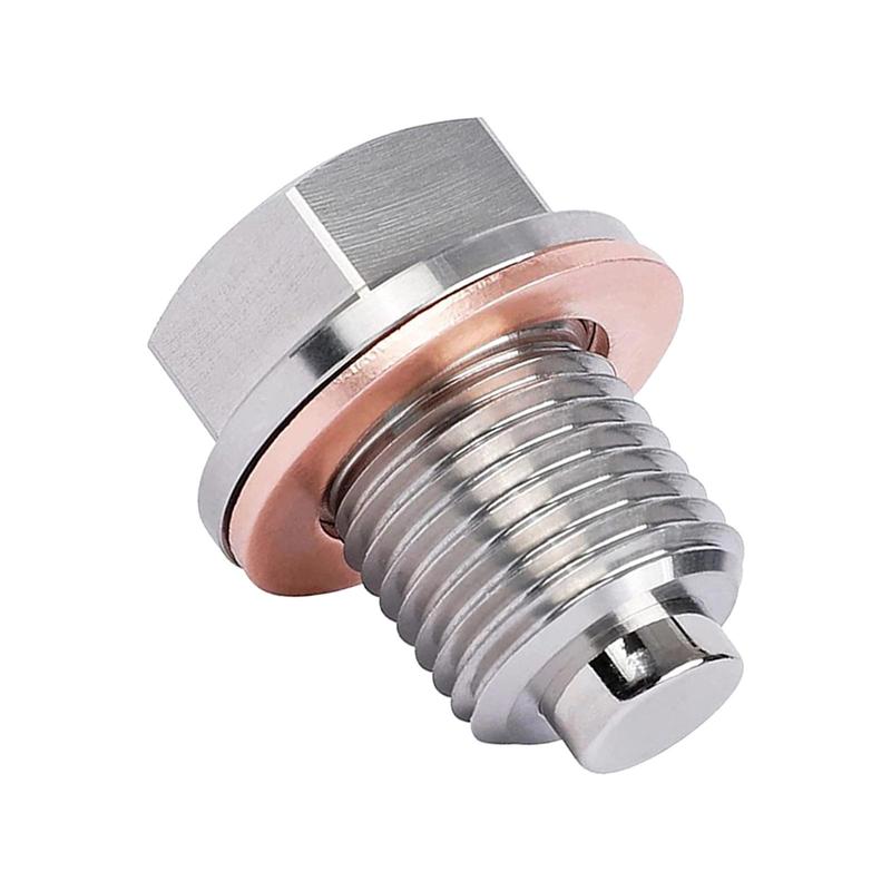 Neodymium Magnet Oil Drain Plug Wear Resistant Sump Nut Screw Anti Leak Accessory for M14X1.5 Automotive Use