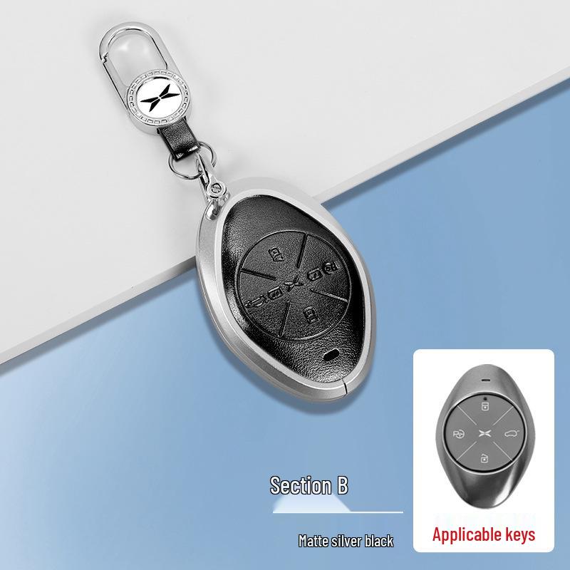 Compatible with XPeng P7i, G6, G9, P5, G3i key case - Premium Protective Shell with Buckle.