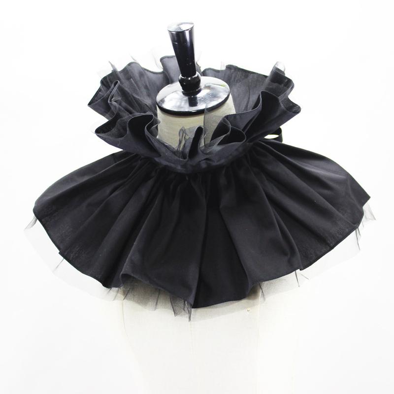 Идеальное Сочетание Клоунская Сетка Съемный Ложный Воротник Преувеличенный Тюль Декоративный Воротник-Раф Накидка Костюм Для Косплея Воротник