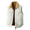 Winter Men Fleece Warm Vest Men Thick Windproof Corduroy Waistcoats Autumn Outdoor Casual Sleeveless Vest Male