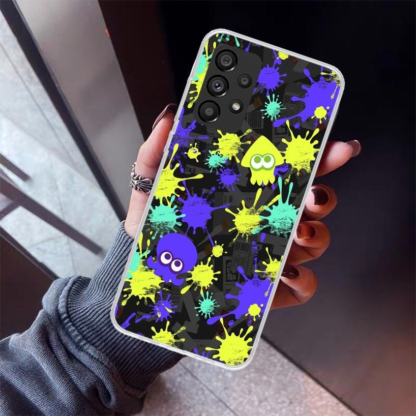 Game S-Splatoons Phone Case For Samsung Galaxy A12 A52S A42 A32 A22 A51 A50 Note 20 Ultra 10 S10 Plus A71 A70 A31 A30 A10S Galax