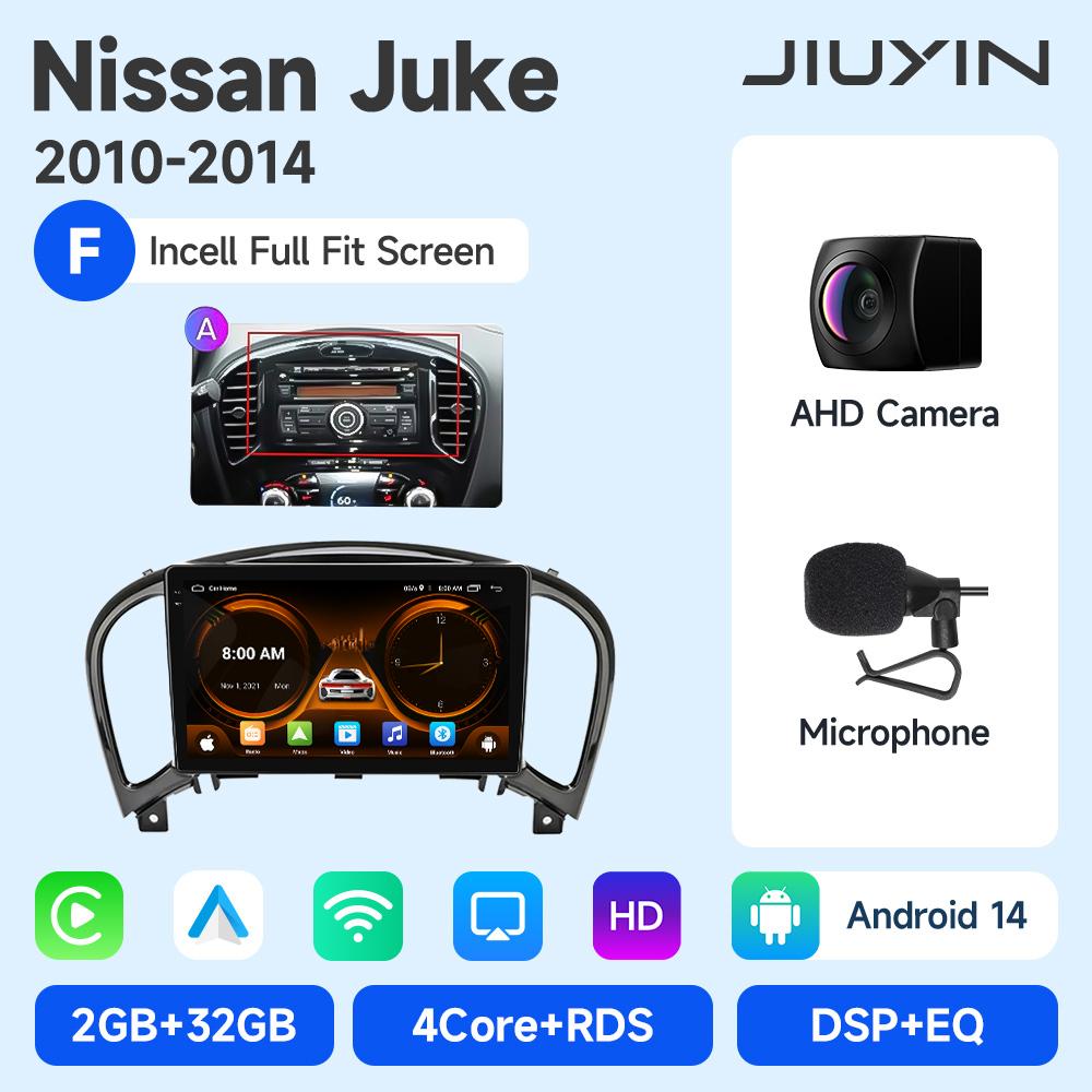 IPS Car Radio For Nissan Juke YF15 2010 - 2014 Carplay 4G Multimedia Video Player GPS Autoradio AI Voice 2 Din Android Auto BT