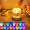 Rechargeable Rgb Water Ripple Atmosphere Lamp With Remote Control For Modern Bedroom Decor