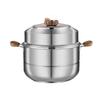 Shangheng 28см Двойная пароварка-кастрюля из нержавеющей стали 304