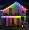 Уличная водонепроницаемая светодиодная RGB лента 220В с пультом и управлением через приложение для декора карниза
