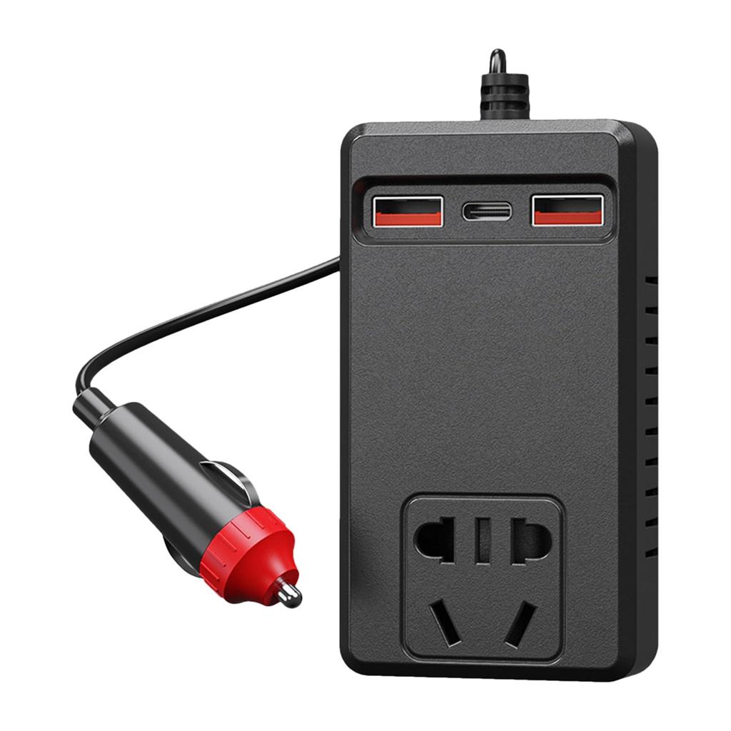 Inverter for Car, 220V Car Charger Inverter, Temperature Control Portable Charger Battery Adapter Plug for Vehicle RV Truck Laptop Camping