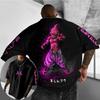 Men's T-shirt Majin Buu Print Anime Summer Boy Short Sleeved Shirt