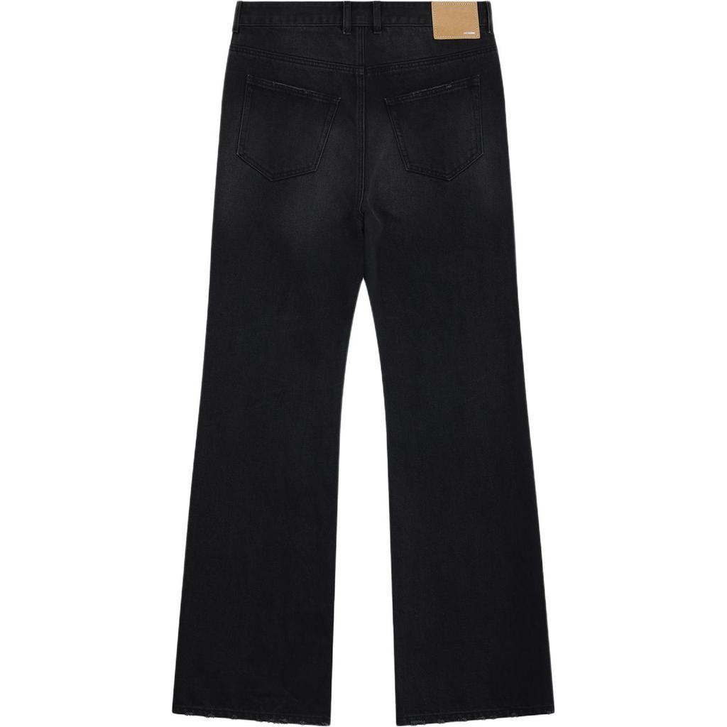 WE11DONE Jeans Men's Black Moderate Straight Fit Pants WD-DP2-24-342-M-BK
