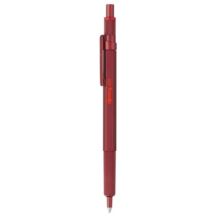 rOtring Ballpoint Pen, Oil-Based, Madras Red 600 2114261, Drafting Pen, Professional Use, Medium Point