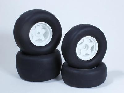 Колеса Spread World OPTION №1 (белый) & Слики (Полный комплект) для Hornet EVOHornet Grasshopper ZX03-WH