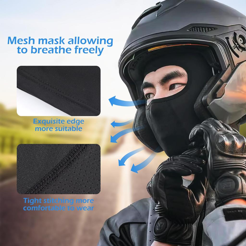 GeeRic Cooling Balaclava Face Cover for UV with Eyeglass for Suitable for and Work Summer, Protection, Sunscreen, Breathable, Sweat-Wicking,