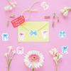 500Pcs/Roll Bow Print Stickers Waterproof Self-Adhesive Decals for Laptop Scrapbook Journal Packaging Decoration