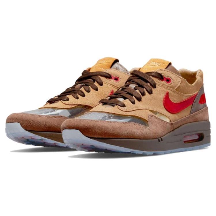 CLOT X Nike Air Max 1 Коричневый Красный DD1870-200(S-BOX)