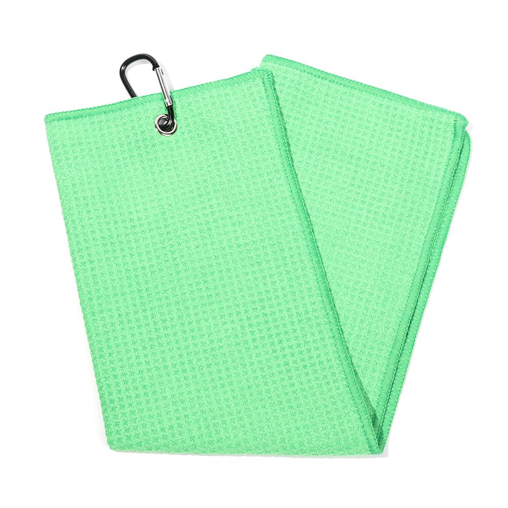 Cotton High Water Absorption Microfiber With Carabiner Hook Golf Towel Cleans Clubs Cleaning Towels