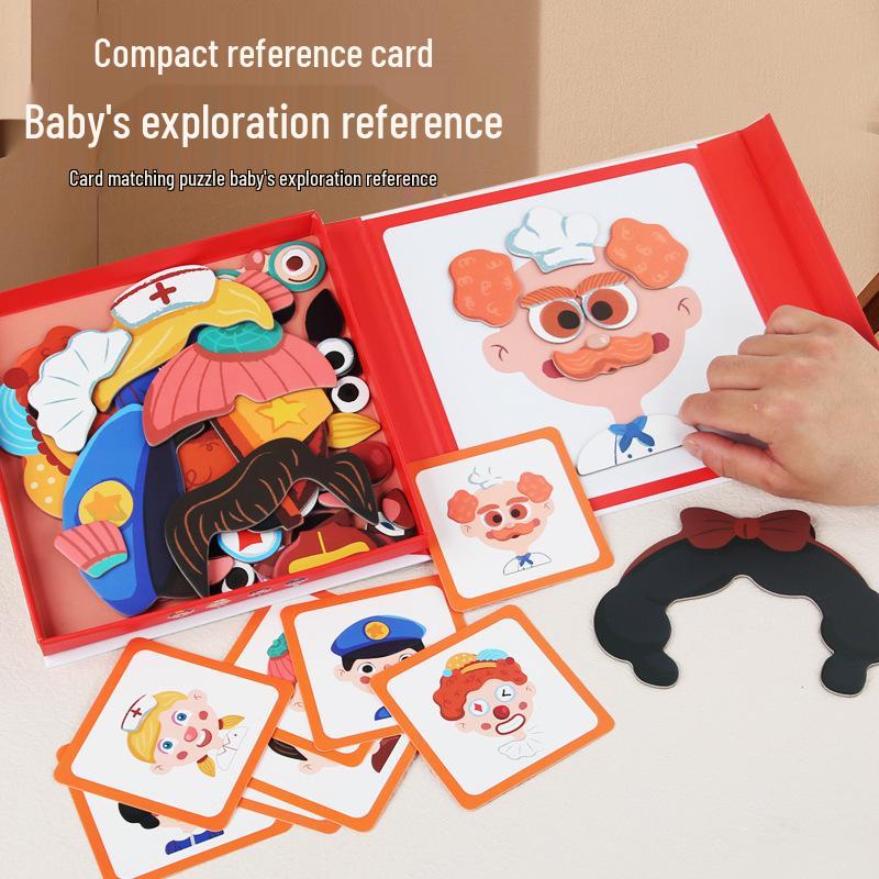 Cross-Border Children's Magnetic Educational Puzzle Set: Transportation, Characters, Ocean & Dress-Up Themes