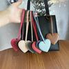 Hanger Pu Love Keychain Heart Shaped Bag Decoration Pu Leather Heart Pendant  Bag Accessory