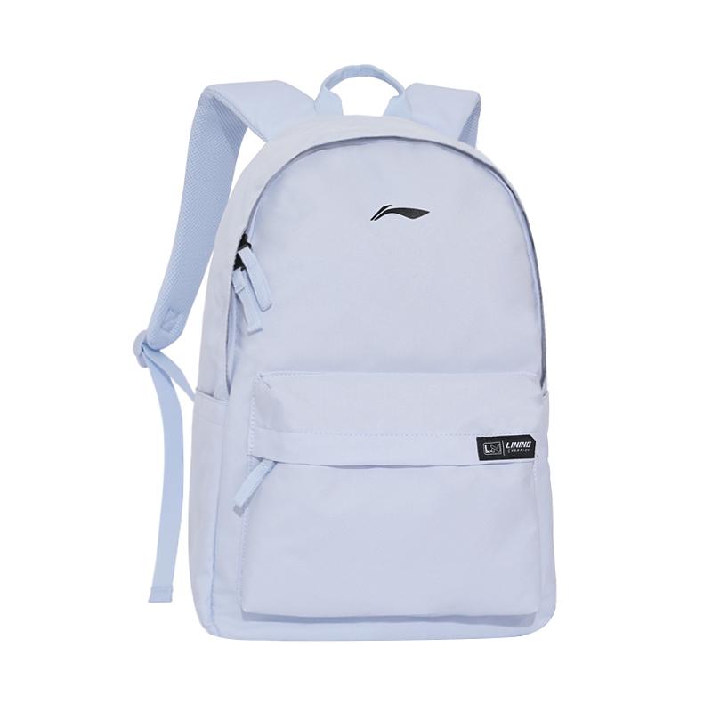 New LiNing Polyester Laptop Bag Backpack Unisex Light Frost Blue ABSU319-2