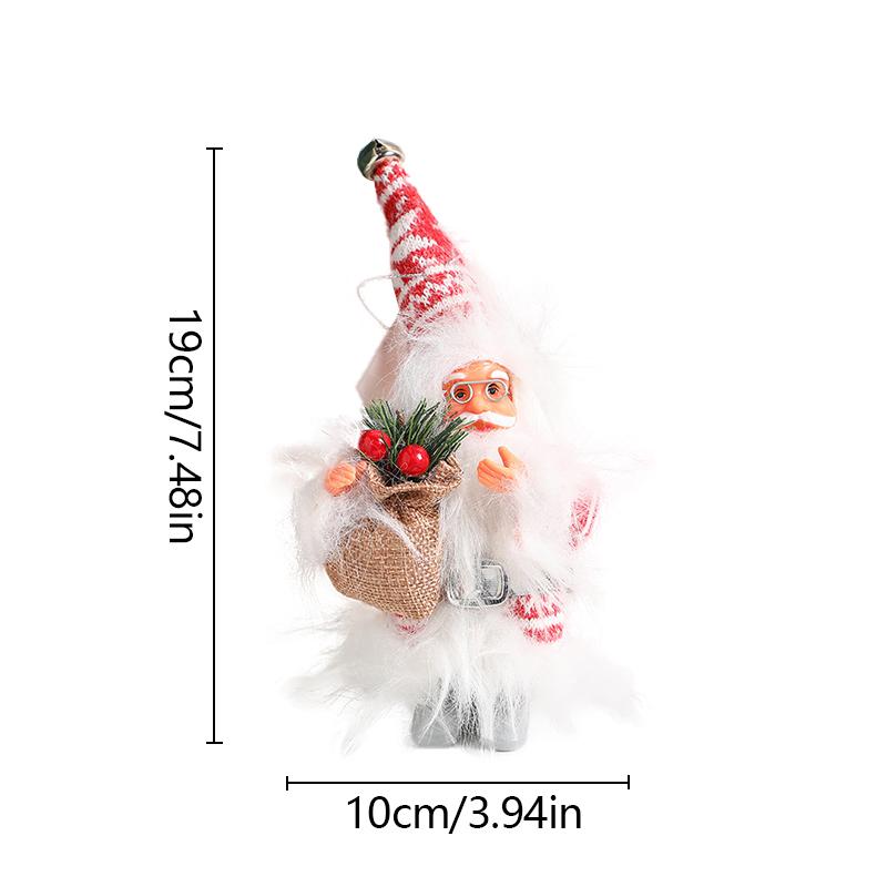 Christmas Santa Claus Ornaments Pendant Home Party Desktop Bookshelf Xmas Tree DIY Exquisite Cute