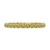 Peridot Full Eternity Ring - Sterling Silver Gold Vermeil