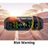 E-ACE USB/Solar TPMS 4 Sensors Temperature Monitor Security Alarm  Digital LCD Display  Tire Pressure Gauge Car Tyre Monitor