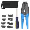 Crimper Pliers Portable Multi Jaw Oxford Package Wire Terminal Hand Crimping Tool Set HS30J