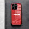 Чехол для телефона Bicycle T-TrekS для iPhone 17 Air 16 E Pro Max 15 14 13 Mini 12 Pro 11 Max Plus Черная стеклянная крышка