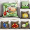 Cartoon P-PIKMINS Pillow Case Sofa Decorative Home Double-sided Print Plush Square Throw Pillow Covers Cushion Decor Cover