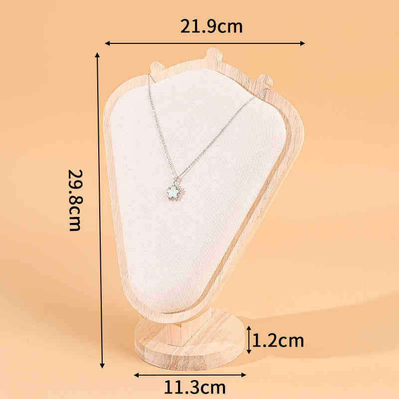 Подставка для ожерелья из козьего рога, портретная форма для шеи, подставка для ювелирных изделий, витрина для хранения ювелирных изделий, модель