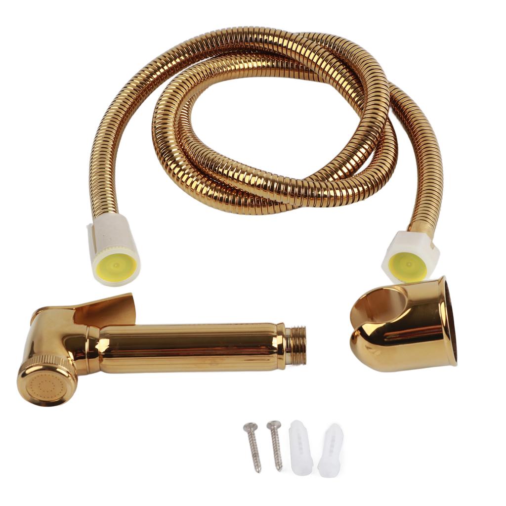 Solid Brass Wall Mount Shower Toilet Bathroom Handheld Bidet Diaper Spray Sprayer Shattaf Kit