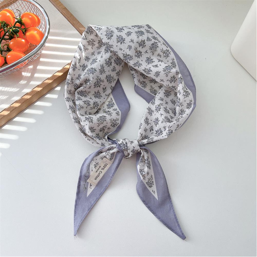 Summer Retro Triangle Headscarf Korean Polka Dot Scarf Kawaii Triangle Scarf Spring Shawl Women's Scarf White Handkerchief NEW