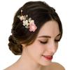 Chinese Flower Fairy Hair Pins Temperament Stable Grip Flower Headpiece for Festival Wedding Party Hair Decor