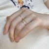 "Stunning 14k Ultra-Thin 0.5mm Arc Ring for Women – Versatile Joint or Little Finger Wear, No-Fade, Smooth Surface"