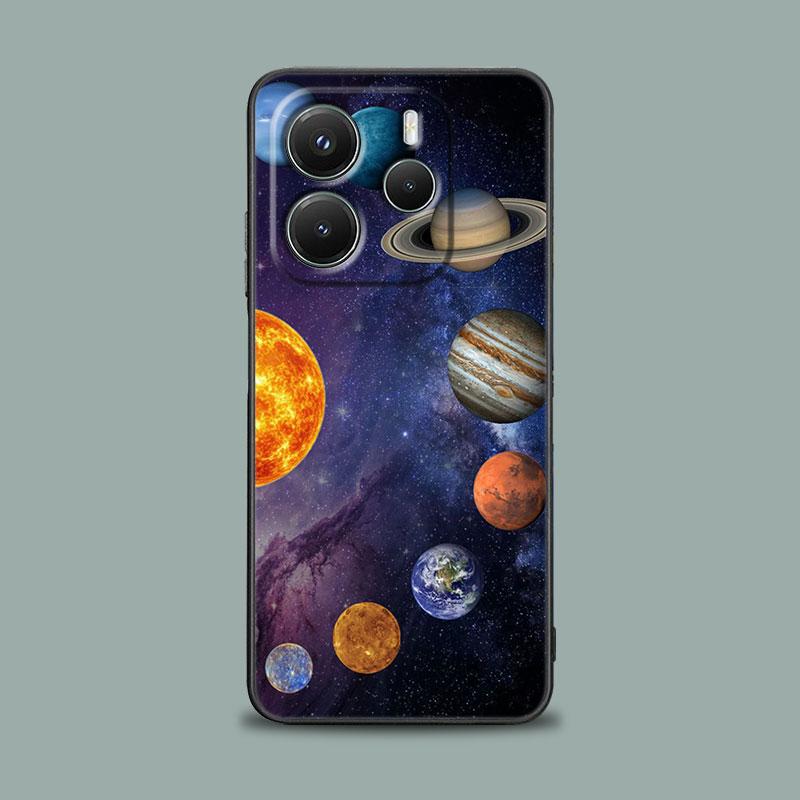 Чехол для телефона для Xiaomi Redmi 15C 14C 12C 13C Redmi Note 15 14 13 12 11 10 Pro Plus 12S Чехол Небо Космос планета Луна Звезды Вселенная