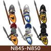 Medieval Castle Soldier Army Building Blocks Castle Military Crow Horse Serpent Knight Warrior Infantry Accessories Bricks Toys