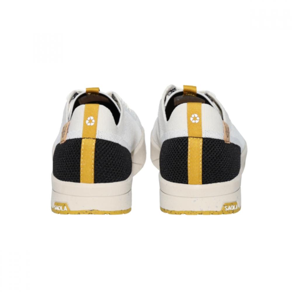 Saola Womens Cannon Knit Sneakers White Black