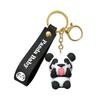 Adorable Cartoon Panda Keychain Silica Gel Accessory Cute Gift For Couples And Friends