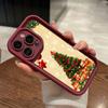 Чехлы для телефонов Ae113 Merry Christmas art Santa design art для iPhone 16 14 13 11 Pro Max 15 7 8 Plus 12 mini XR XS Max Angel Eye Ladder Protective Cover