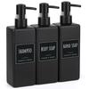 500ml Empty Hand Soap Dispenser Set with Label Modern Shampoo Container  for Bathroom Kitchen Toilet
