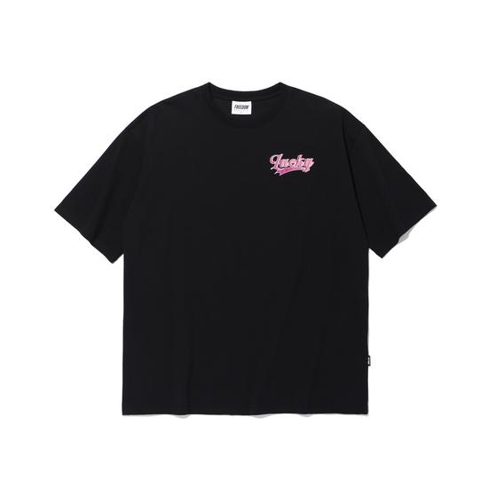 Lucky T-Shirt (Black) Freedom Gym Wear Sportswear Short Sleeve T-Shirt