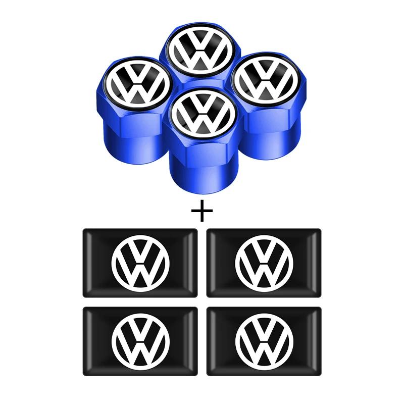 WHAQY1 2026 Hot For VOLKSWAGEN VW Auto Wheel Tire Valve Stem Caps Cover & 3D Epoxy Car Interior Decorative Stickers For Volkswagen Tigu